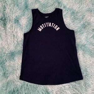Old Navy motivation muscle tank navy blue